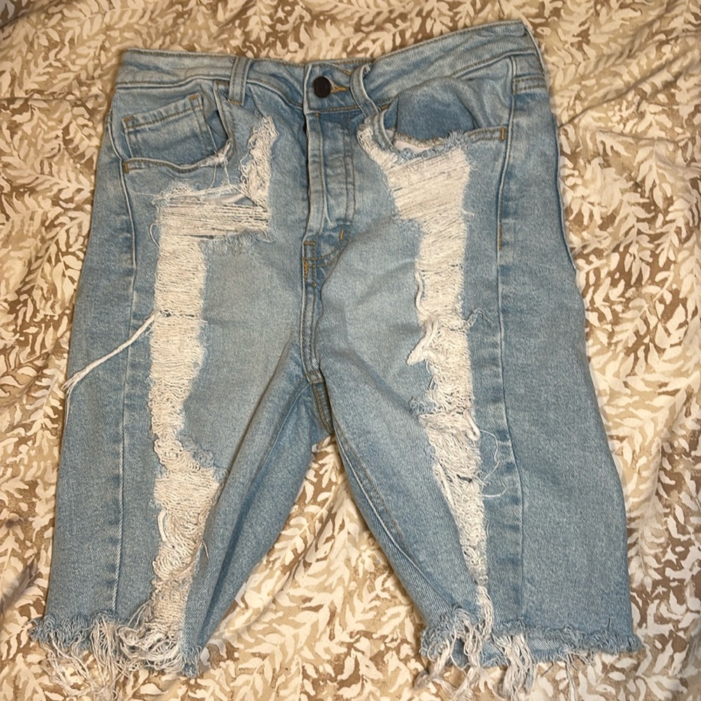 Denim shorts